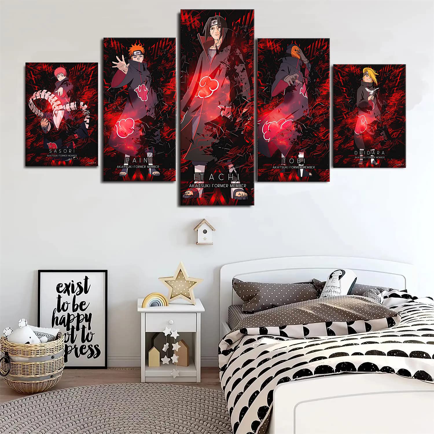 JFBSSART Akatsuki Anime Poster - HD Canvas Wall Art Print for Living Room, Bedroom & Playroom | Japanese Anime Decor, Perfect Gift for Boys & Anime Fans | Great for Themed Rooms & Otaku Collections