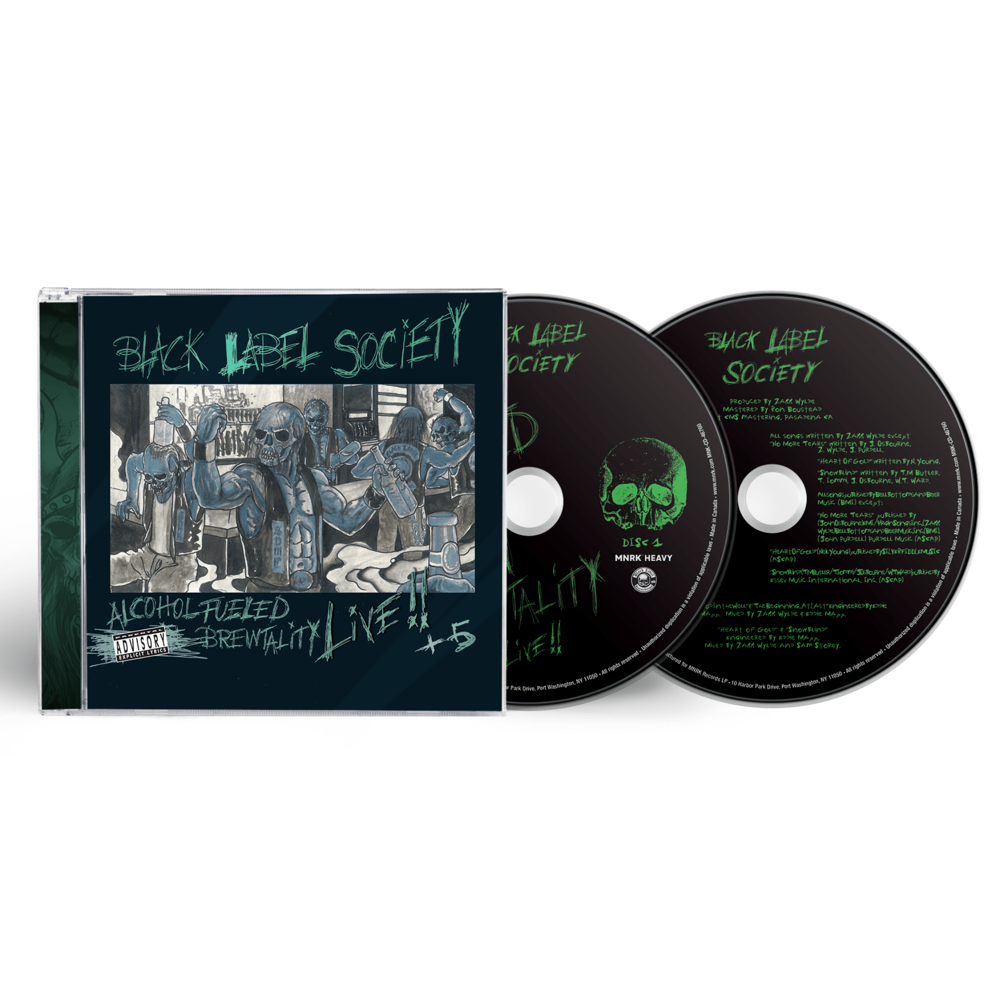 Black Label Society - Alcohol Fueled Brewtality Live CD | Heavy Metal Music Album | Perfect for Concerts, Road Trips & Rock Music Collectors