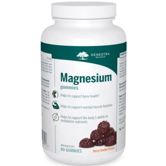 Genestra Magnesium Gummies - 60 Count | Natural Stress Relief & Muscle Relaxation Supplement | Perfect for Active Lifestyles & Better Sleep
