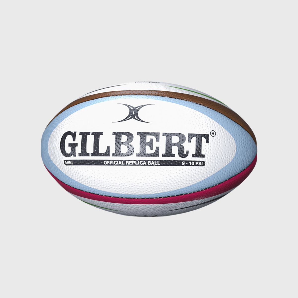 Gilbert Harlequins Replica Mini Rugby Ball - Official Collectible Gift for Rugby Fans - Perfect for Home Decor, Sports Memorabilia, and Game Day Fun