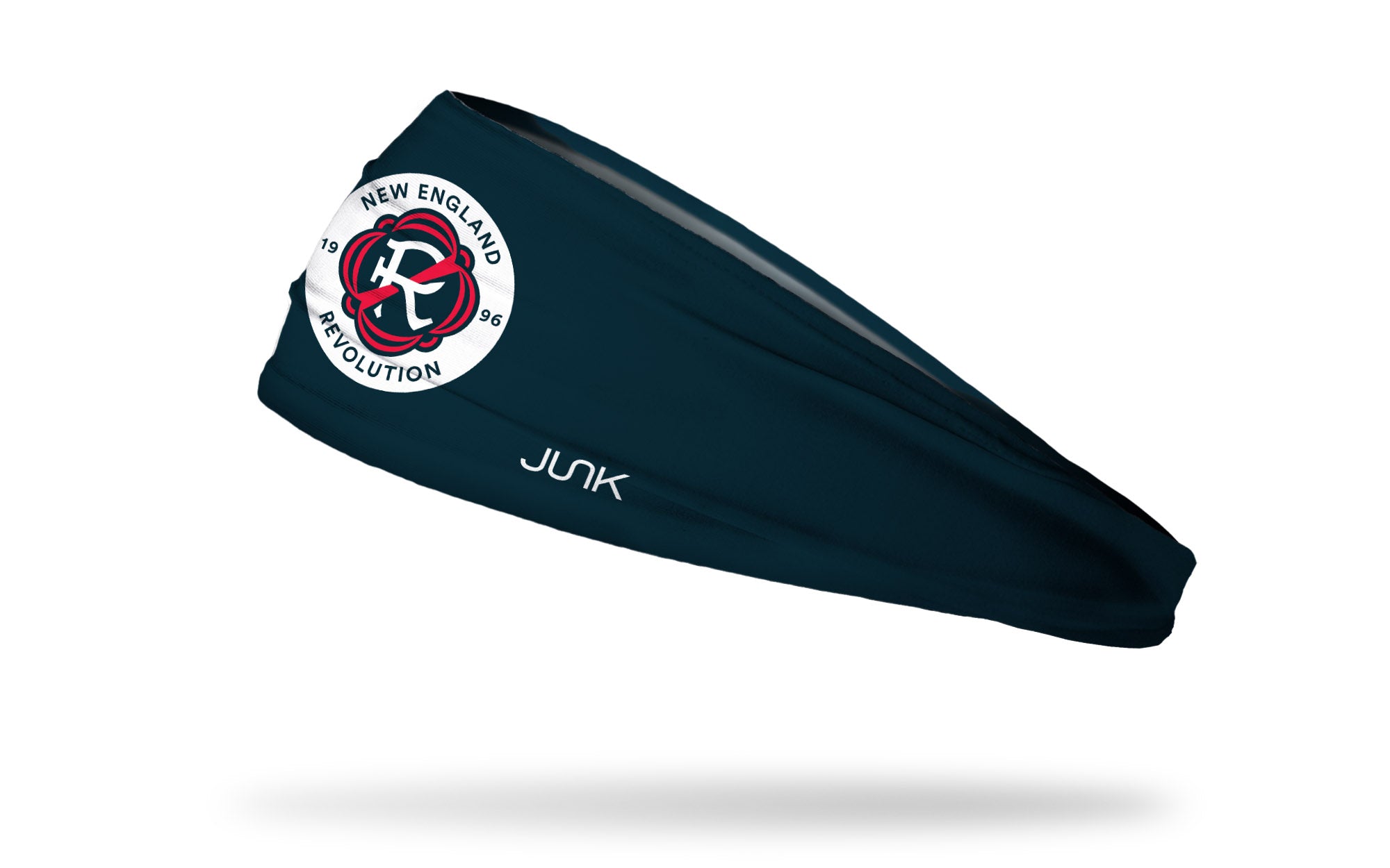 New England Revolution Logo Navy Big Bang Lite Headband - Moisture Wicking Sports Headband for Soccer, Running & Workouts - Official MLS Fan Gear for Men & Women