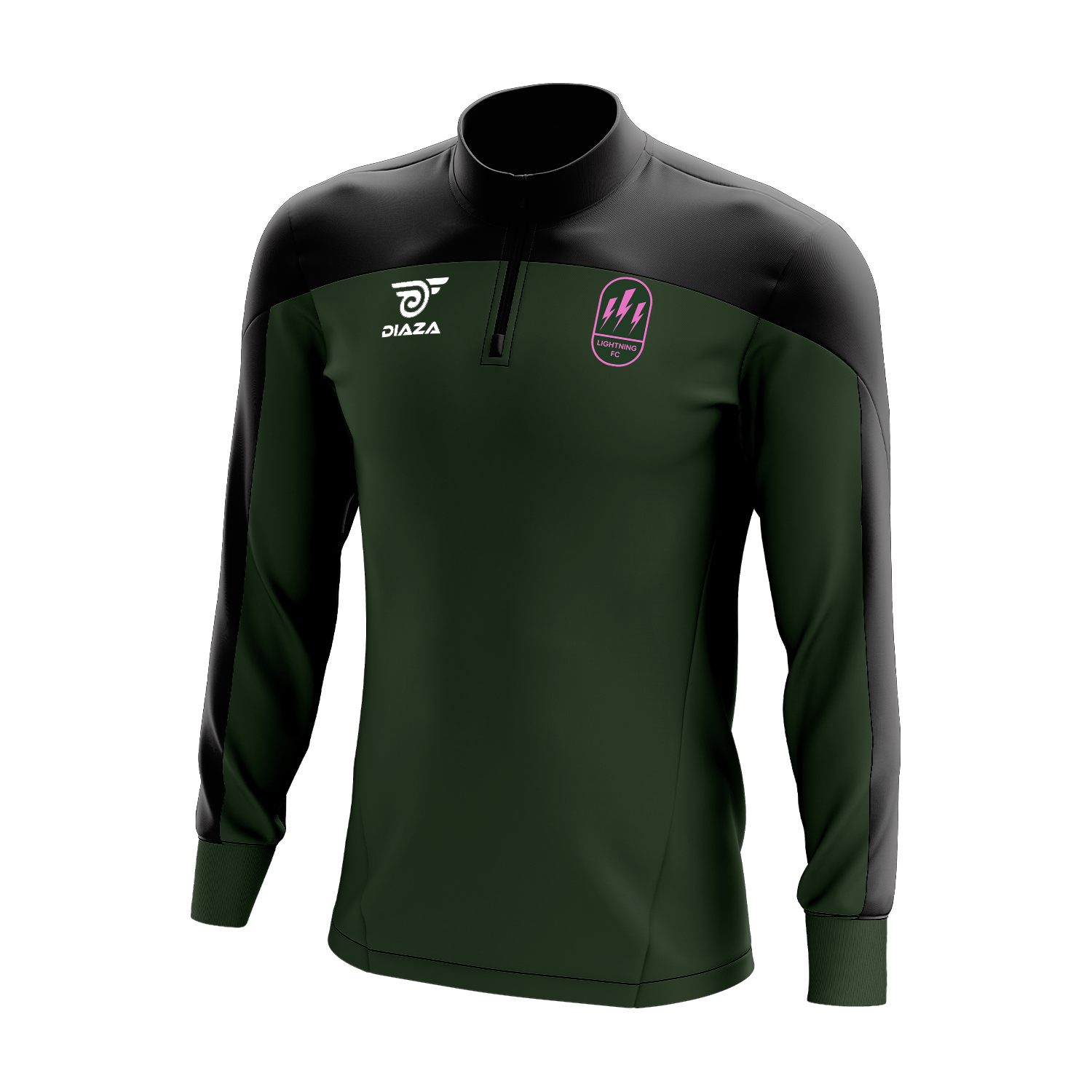 Lightning FC 3/4 Zip Up Jacket - Men's Lightweight Fleece Pullover for Running, Hiking & Outdoor Activities | Athletic Performance Wear