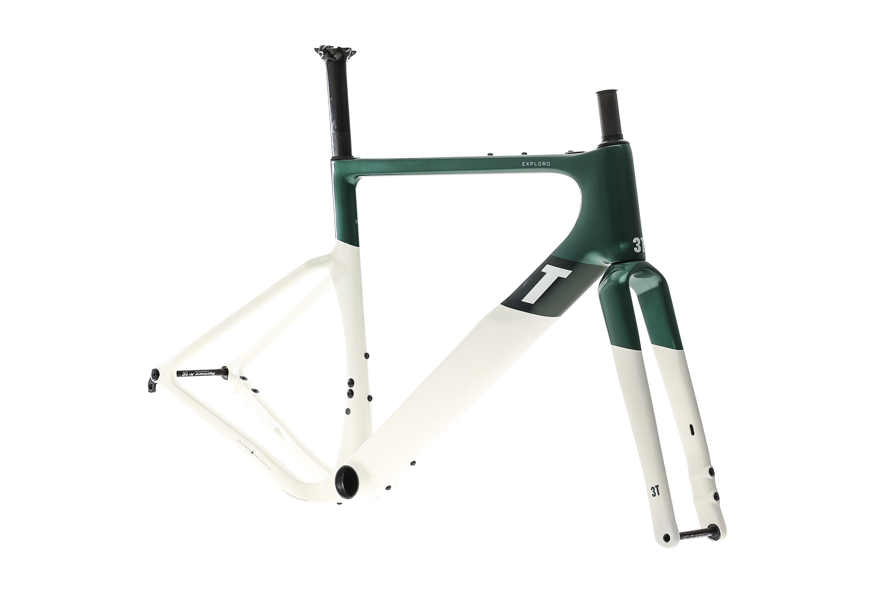 3T Exploro RaceMax 54cm Gravel Bike Frameset 2022 - Lightweight Carbon Frame for Adventure Racing & Bikepacking