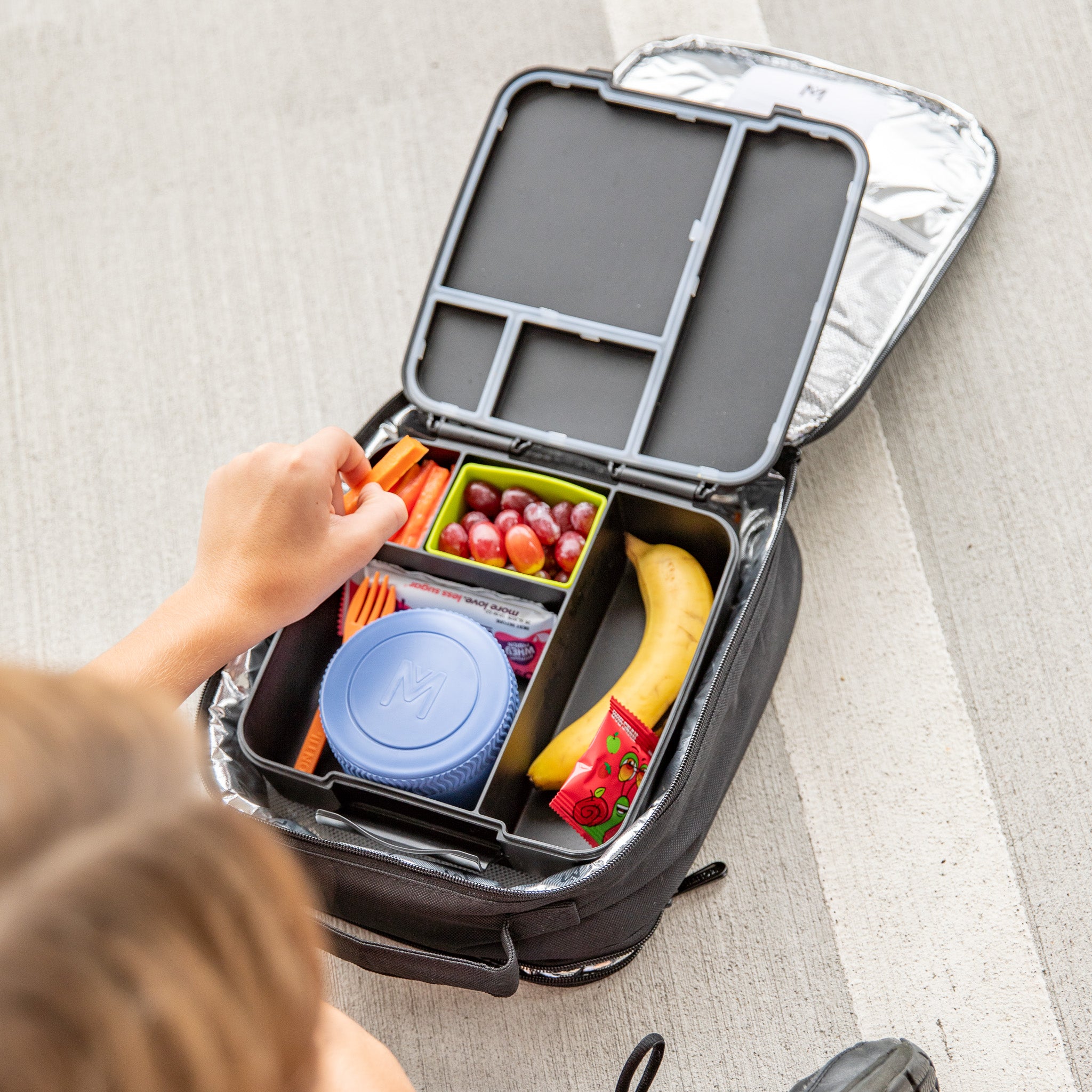 MontiiCo MINI Insulated Food Jar - Leak-Proof & Thermal Stainless Steel Lunch Container for Kids, Adults - Perfect for School, Work, Camping & Outdoor Activities