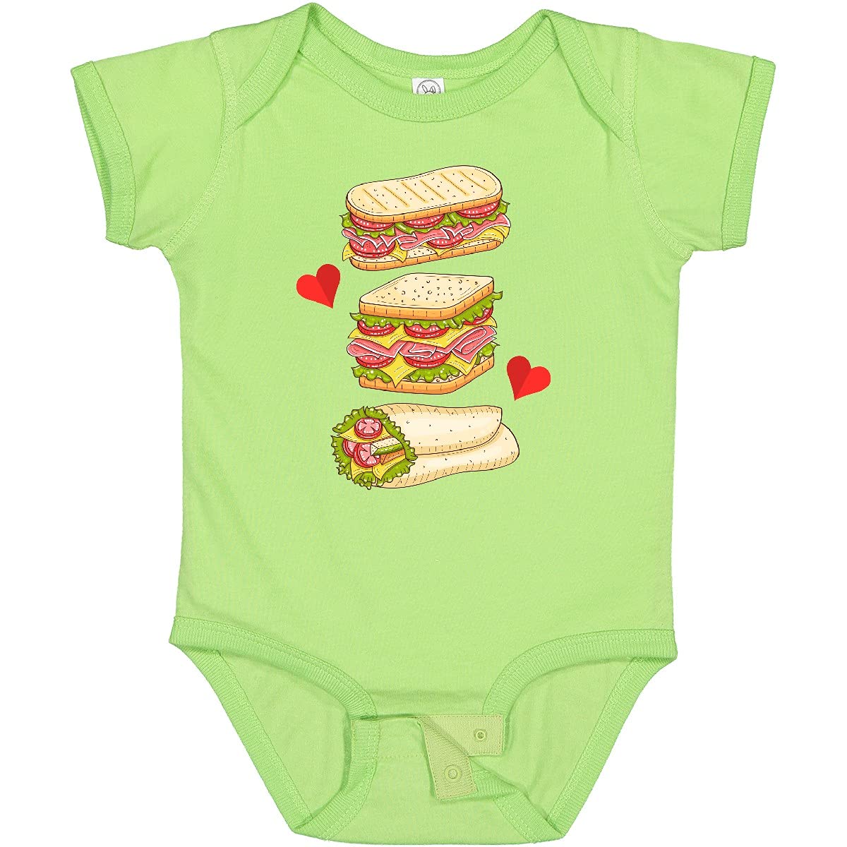 Inktastic Sandwich Lover Deli Food Baby Bodysuit - Cute & Comfortable Infant Onesie for Foodie Parents - Perfect for Family Outings, Picnics & Deli Visits