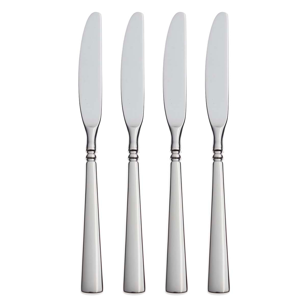 Premium Easton Stainless Steel Dinner Knives Set of 4 - Sharp Kitchen Cutlery for Steak, Meat & Fine Dining - Perfect for Restaurants, Dinner Parties & Home Use