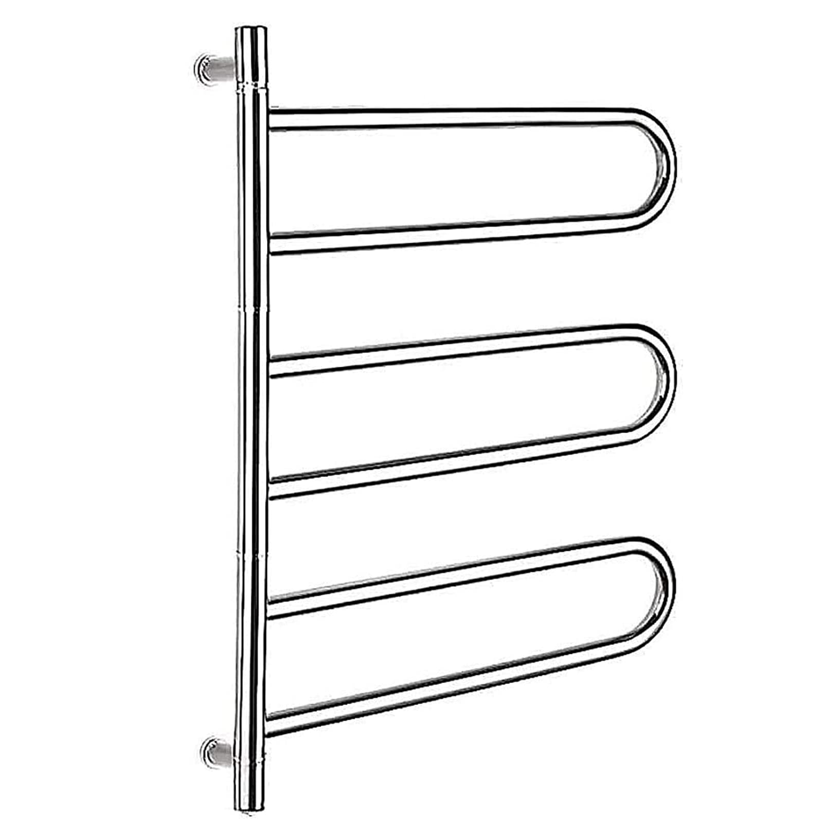 180° Rotatable Electric Towel Warmer - U-Shaped Stainless Steel Heated Towel Rack for Bathroom Wall Mounting with Plug-in | Perfect for Spa, Hotel & Home Luxury Bathroom Experience