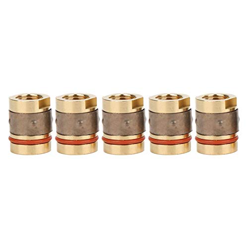 5pcs Brass MIG Welding Nozzle Adapter - High Temperature & Corrosion Resistant for Miller M25/M40 Welding Guns - Perfect for Inert Gas Protection in Metal Fabrication, Auto Repair & DIY Projects