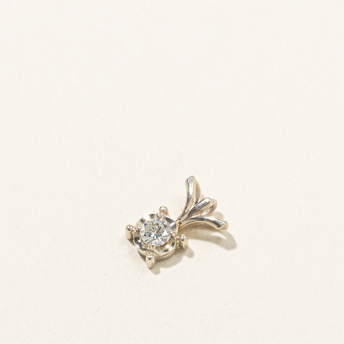 0.20ct Solitaire Diamond Pendant Necklace - 14K White Gold Classic Elegant Jewelry Gift for Women - Perfect for Weddings, Anniversaries & Special Occasions