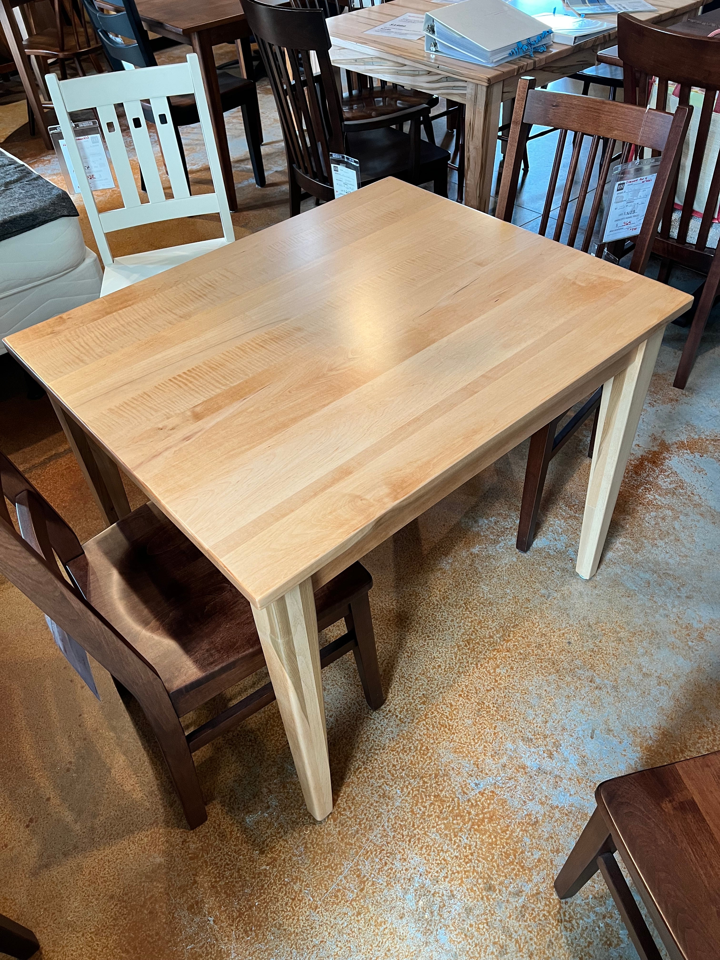 Eency Weency Solid Wood Dining Table - Compact & Stylish for Small Spaces | Perfect for Apartments, Breakfast Nooks & Cozy Dining Areas