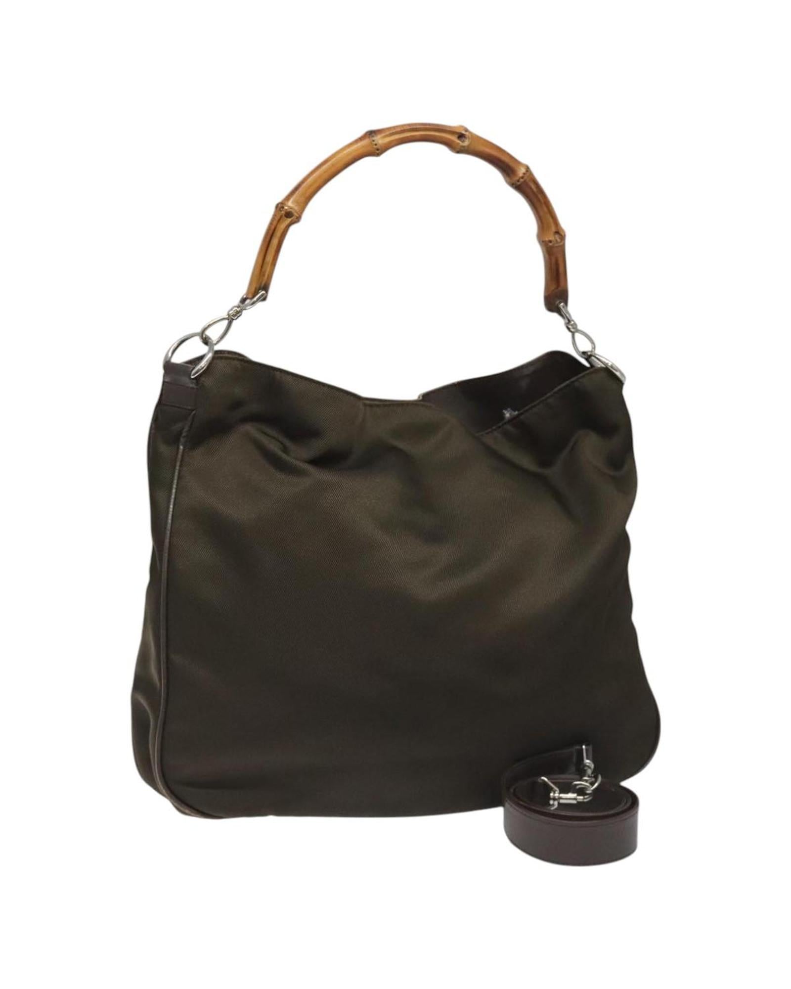 Stylish Bamboo Handle Nylon Hobo Bag for Women - Lightweight Crossbody Shoulder Purse - Perfect for Work, Travel & Everyday Use