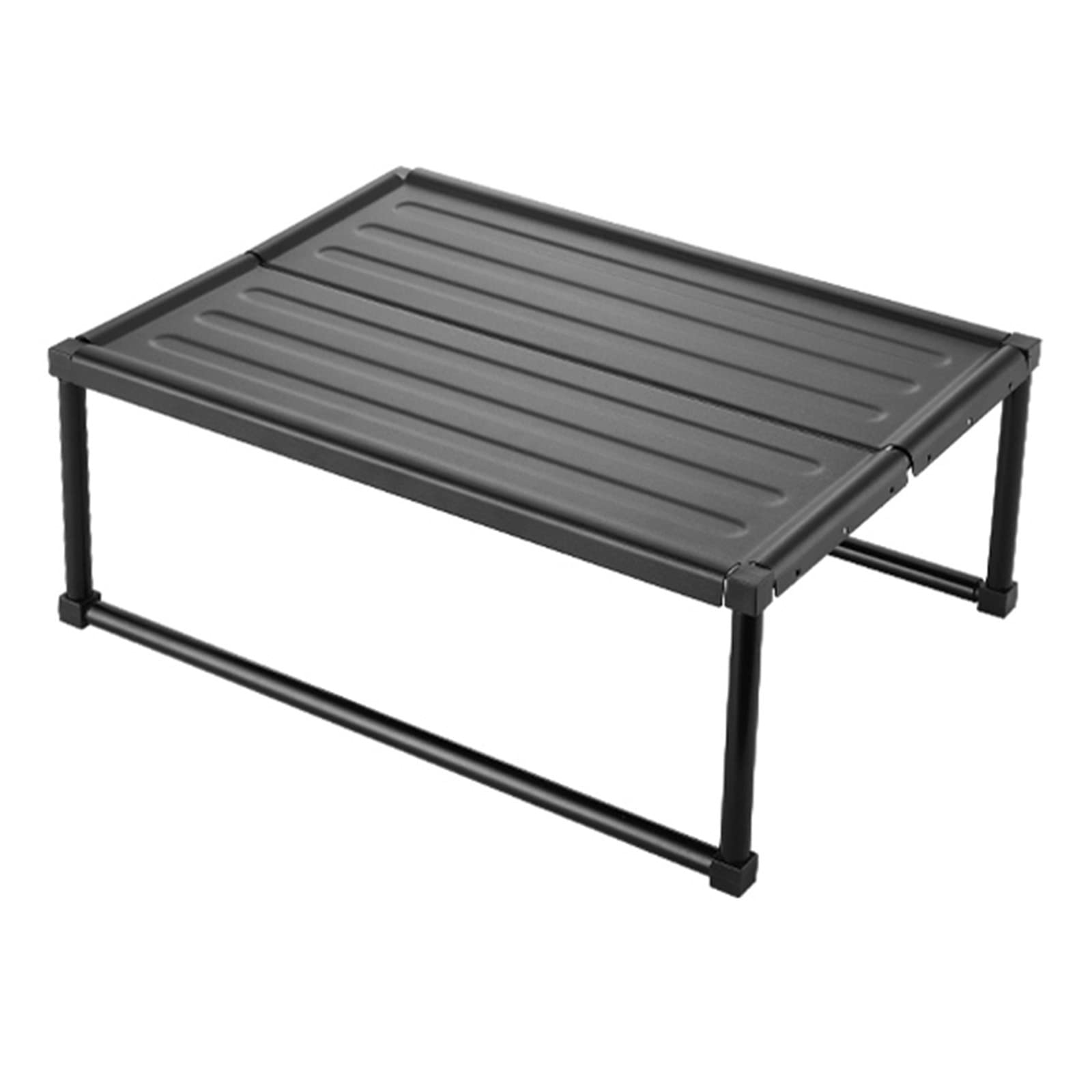 STORIMO Aluminum Alloy Folding Table - Portable Outdoor Camping, Picnic, BBQ & Tailgating Table - Lightweight & Durable Black Roll Top Design for Backyard, Beach & RV Adventures