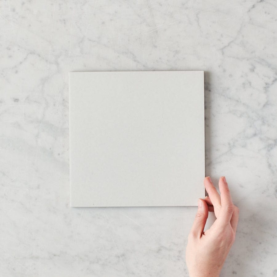 Premium Silver Beach White Encaustic Look Square Tile - 12x12 Inch Porcelain Floor & Wall Tile - Perfect for Bathroom, Kitchen Backsplash & Coastal Home Decor