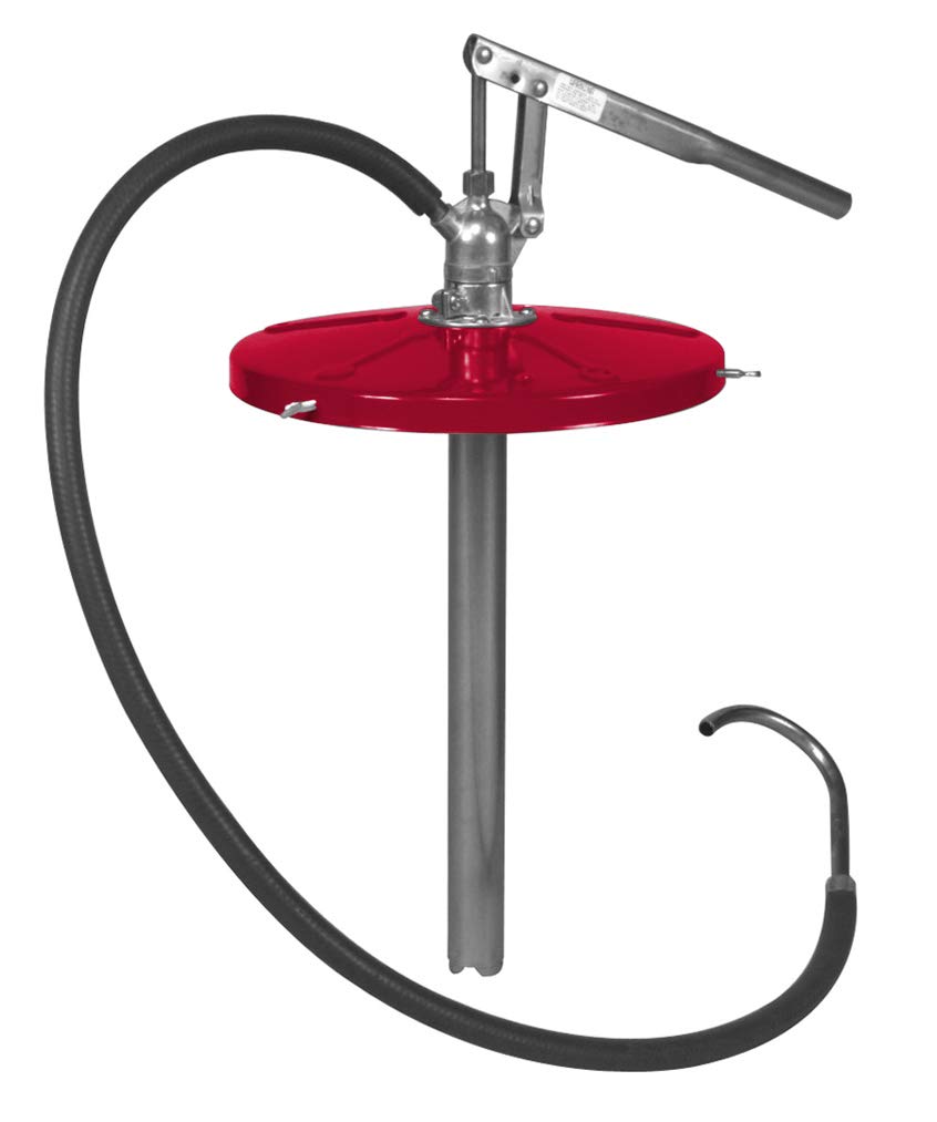 Alemite 7117-1 Medium Pressure Hand Pump for 5 Gallon Pail - 2.6 oz/Stroke Output with 5ft Durable Hose - Ideal for Lubrication, Fluid Transfer & Industrial Maintenance