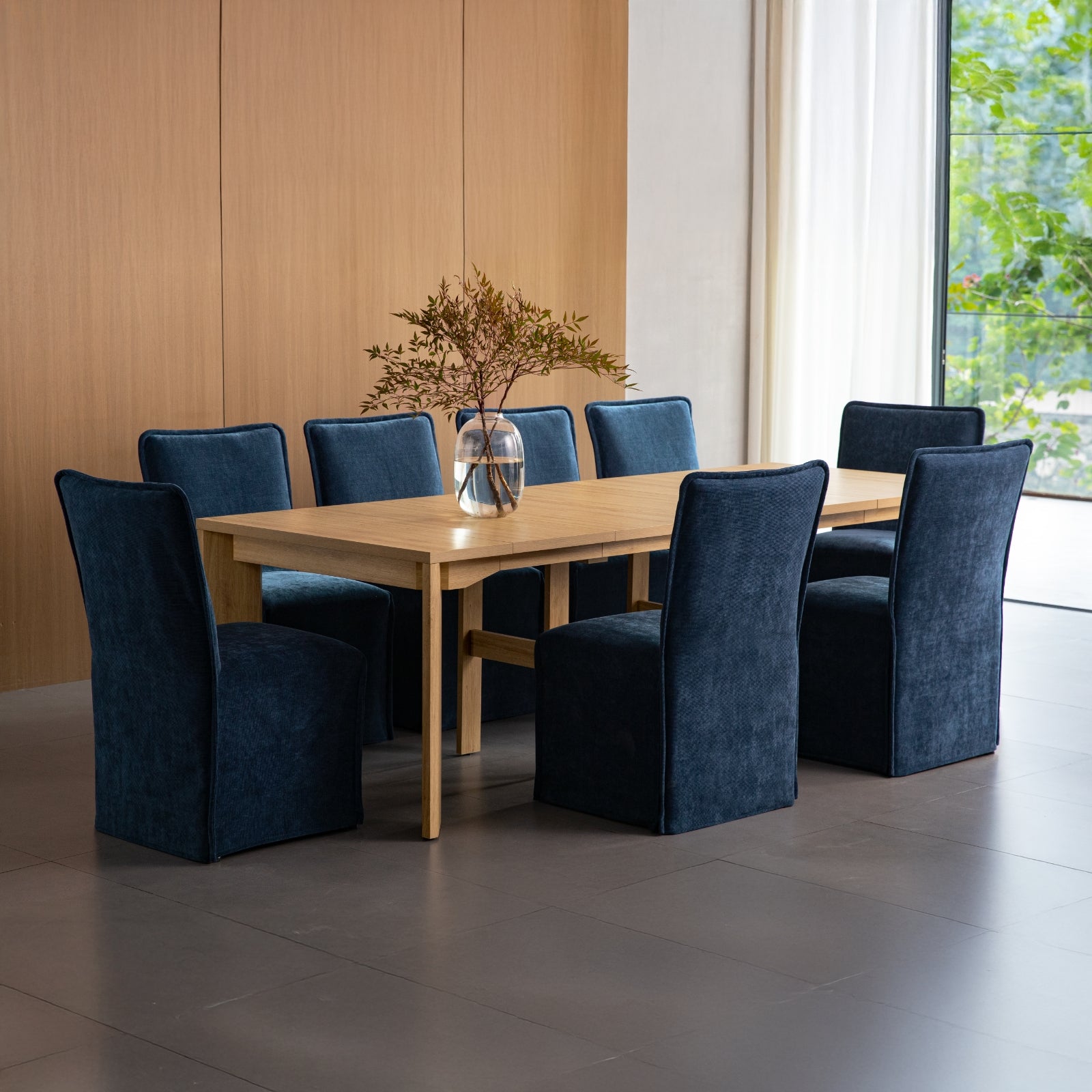 Extendable Oak Flex Dining Table - Expandable for Small Spaces & Entertaining | Perfect for Apartments, Kitchens & Family Gatherings