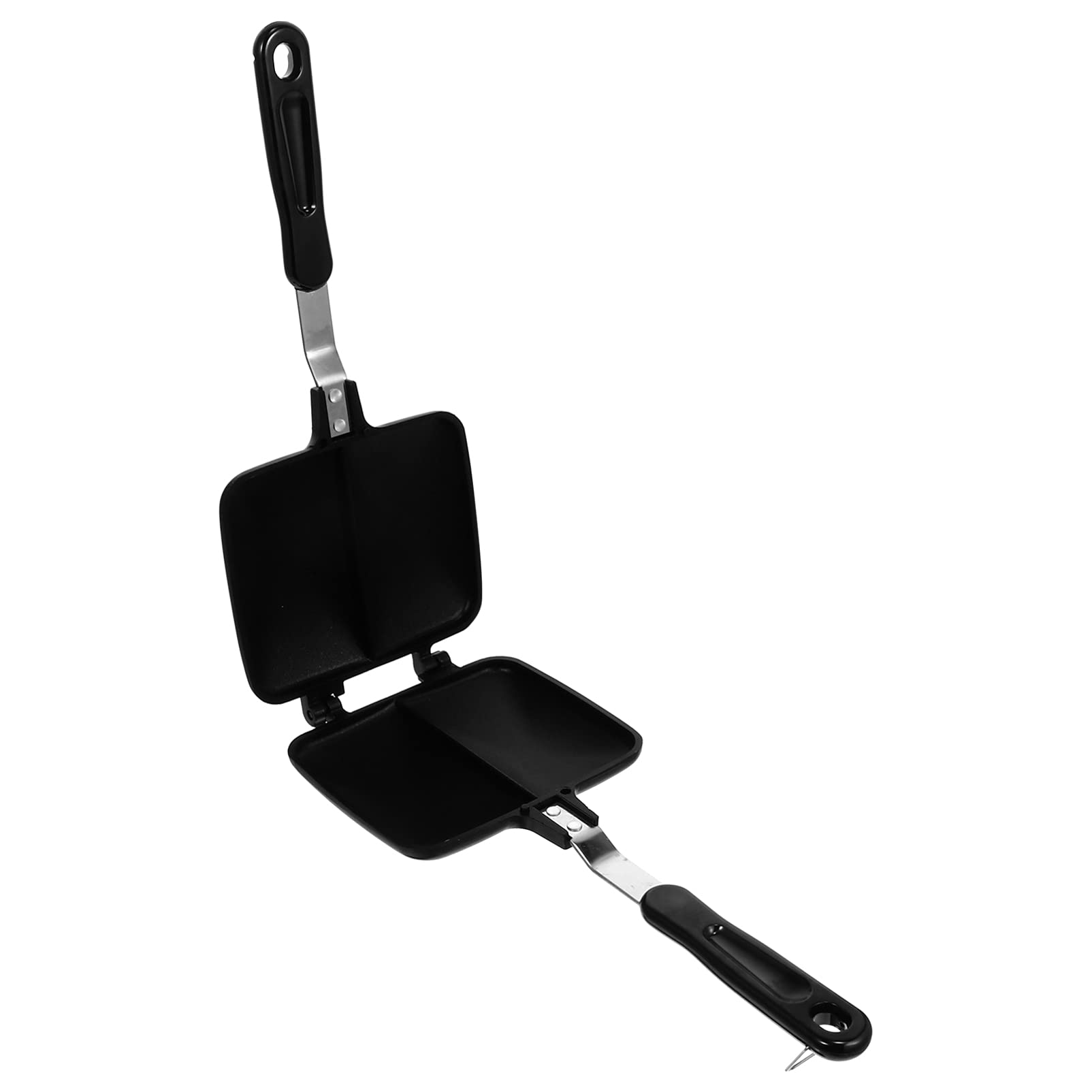 Hemoton Non-Stick Sandwich Maker & Waffle Pan - 1pc Aluminum Alloy Skillet for Grilled Cheese, Paninis & Breakfast - Perfect for Home Kitchen, Camping & Quick Meals