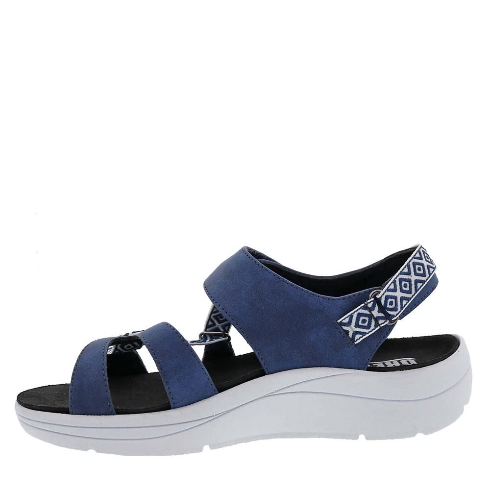 Drew Sloan Women's Therapeutic Hook & Loop Comfort Sandals - Arch Support & Cushioned Footbed for Plantar Fasciitis Relief - Perfect for Walking, Travel & Everyday Wear