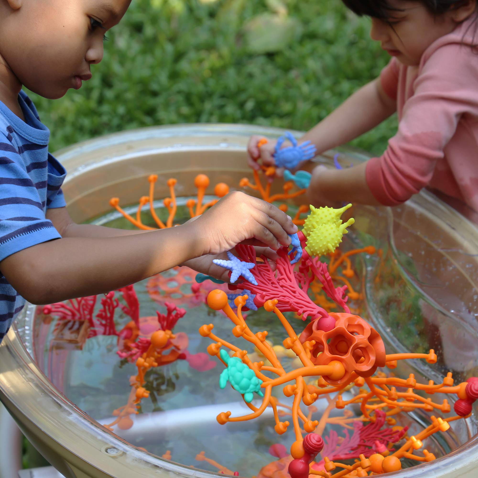 Guidecraft Coral Connections - 40 Piece Educational Building Blocks Set for Kids | STEM Learning Toy for Creative Play & Early Childhood Development | Perfect for Classrooms, Playrooms & Birthday Gifts