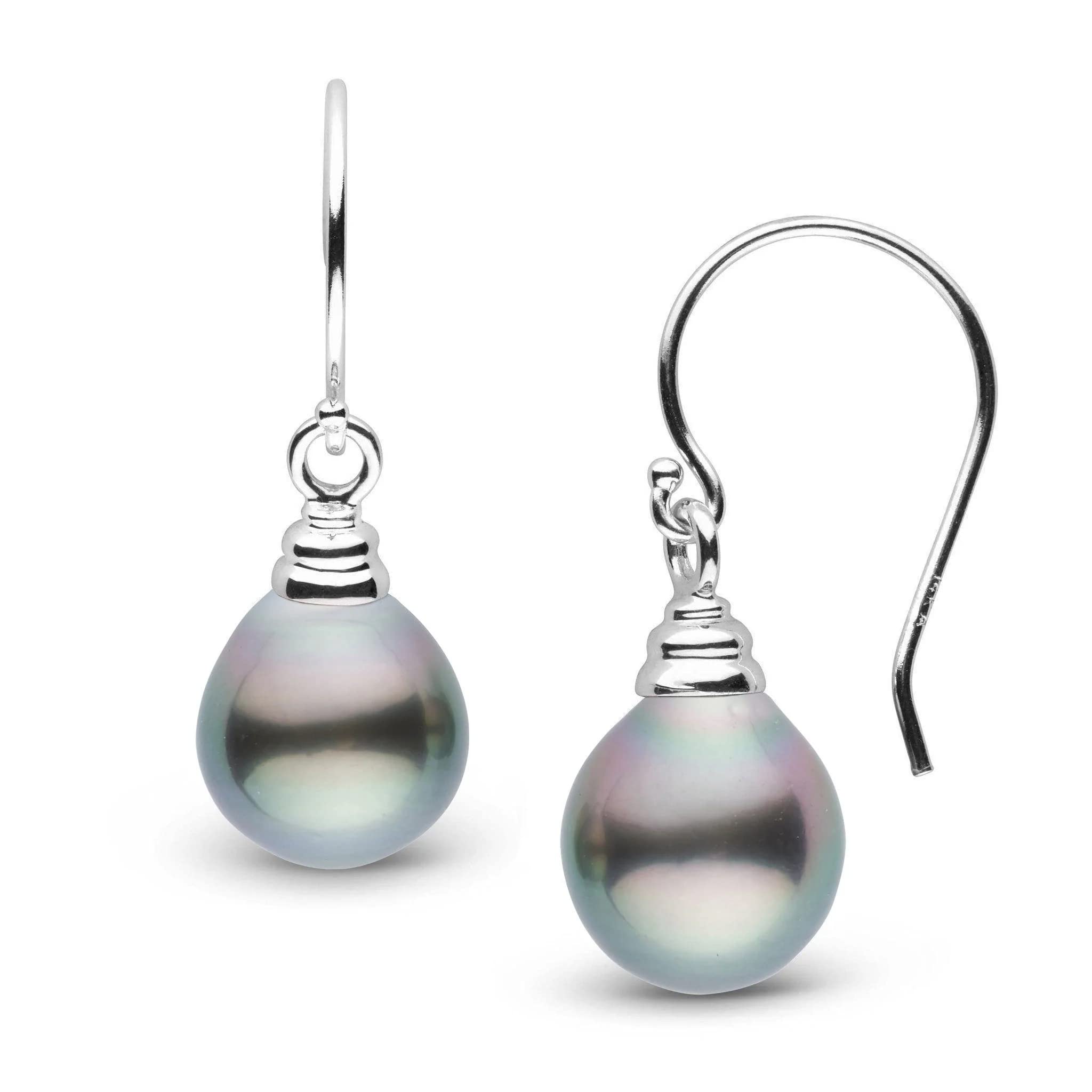 8.0-9.0mm Tahitian Cultured Pearl Drop Earrings - Honey Collection | Elegant Jewelry for Weddings, Parties & Special Occasions