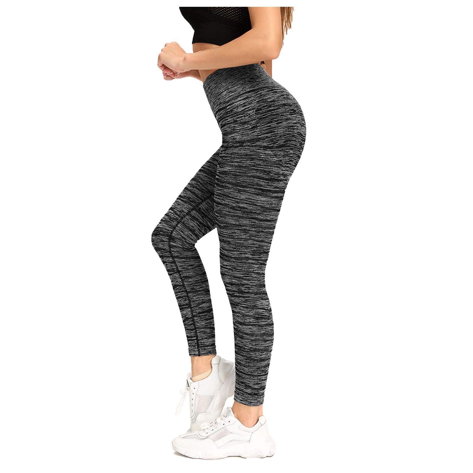 TUSANG Women's High-Waisted Yoga Pants - Seamless Workout Leggings with Lifting & Tummy Control - Quick-Dry Fitness Pants for Yoga, Gym & Running
