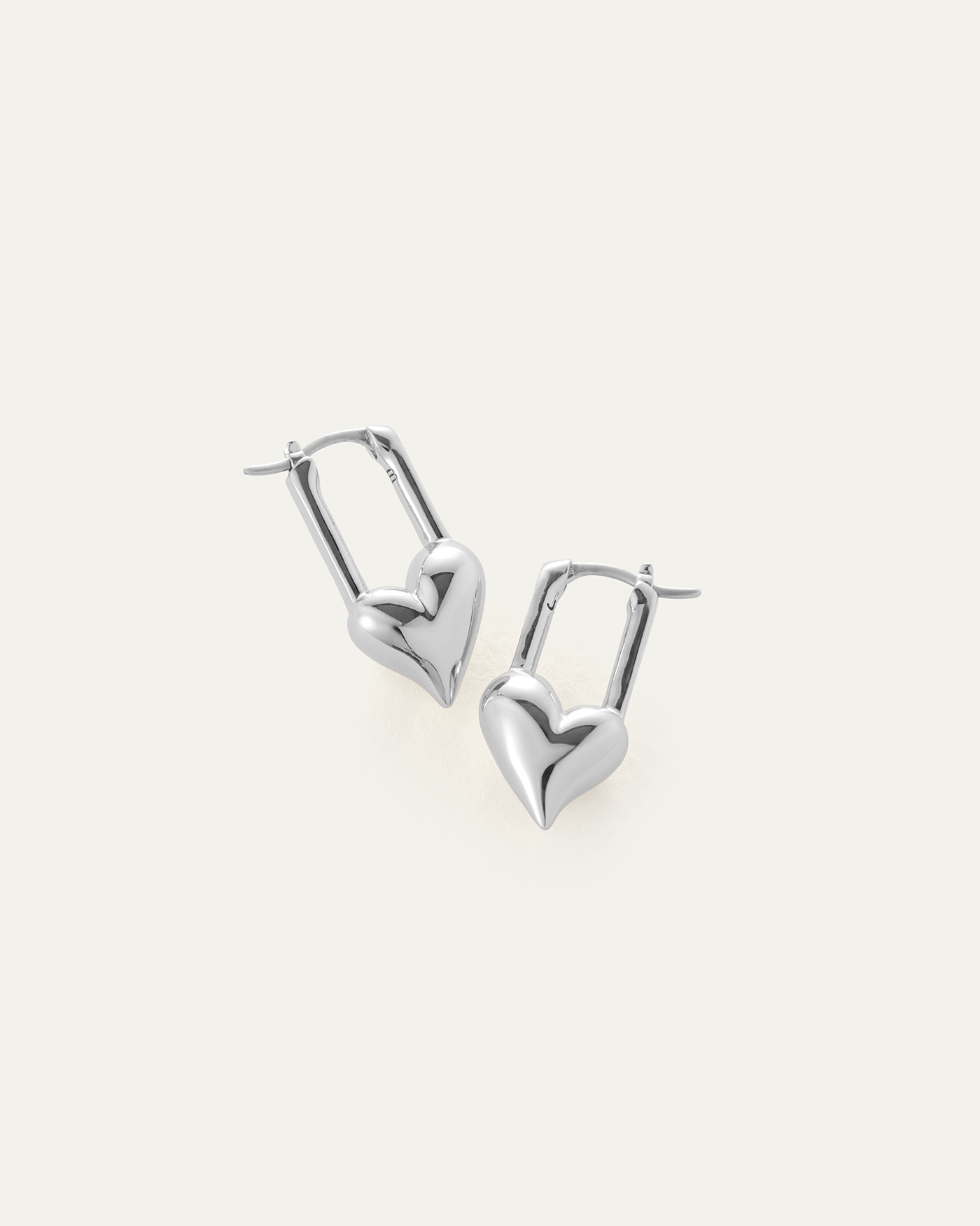 Heart-Shaped Padlock Huggie Earrings for Women - Trendy Love Lock Jewelry Gift for Her - Perfect for Valentine's Day, Anniversary & Romantic Occasions