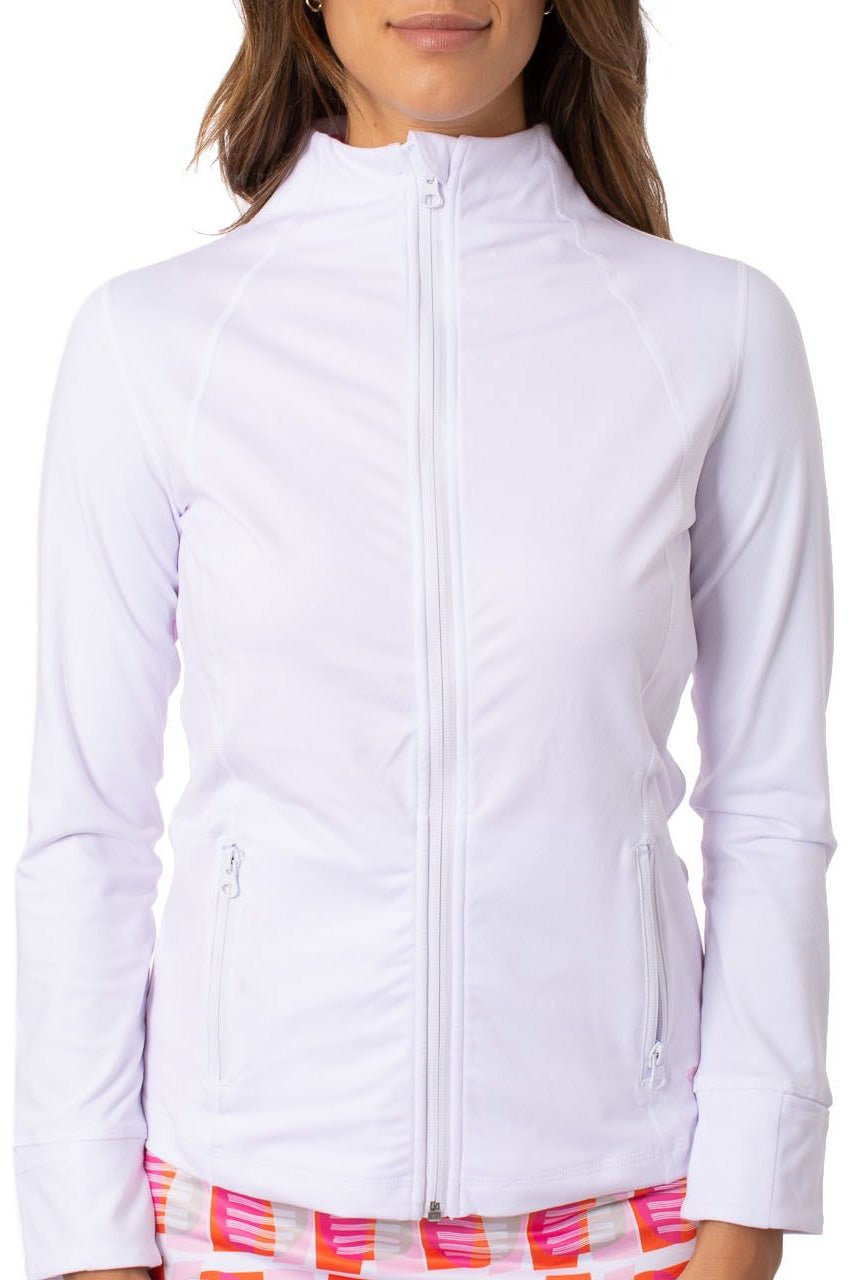 Premium White Buttery Soft GT Tech Jacket for Men & Women - Lightweight Waterproof Windbreaker for Outdoor Hiking, Running & Travel
