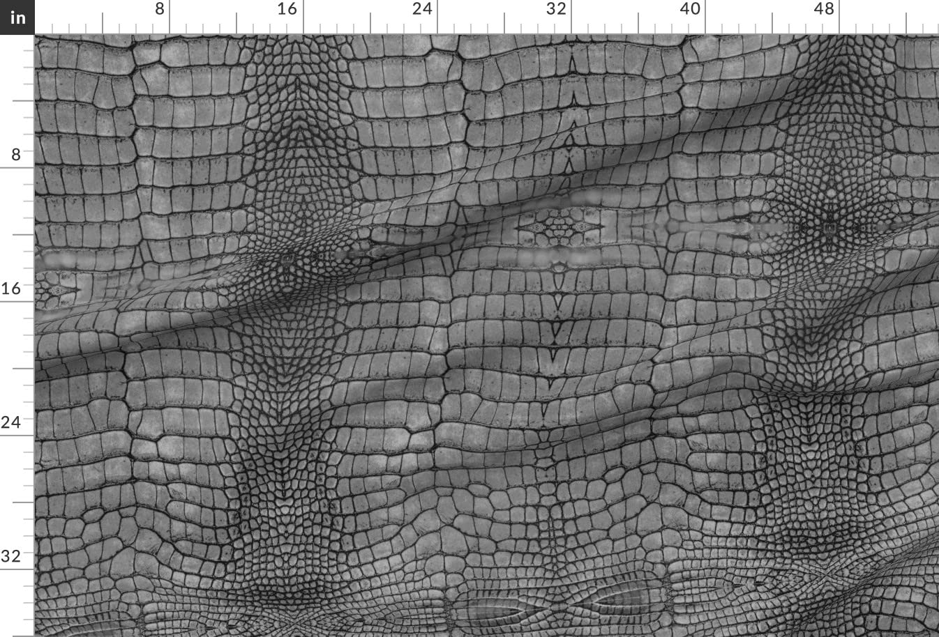 Premium Alligator Skin Grey Scales Reptile Dragon Printed Minky Fabric by The Yard - Soft & Durable for Sewing Baby Blankets, Quilt Backing, Plush Toys - Perfect for DIY Crafts, Home Decor & Gift Making