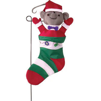 Holiday Mouse Garden Decor - Festive Outdoor & Indoor Decoration for Christmas, Halloween, and Seasonal Celebrations