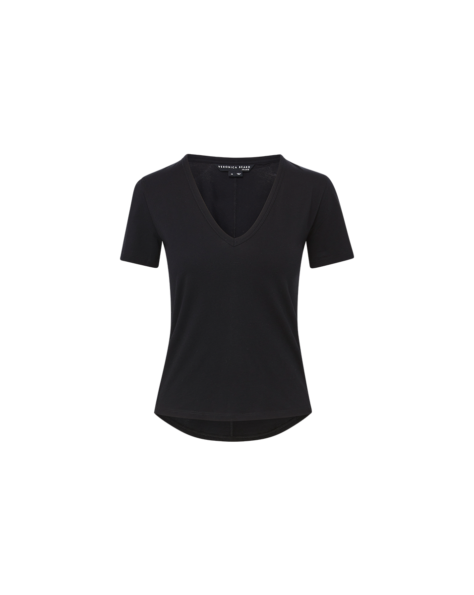 Cindy V Neck Tee Women's Casual Short Sleeve T-Shirt - Perfect for Everyday Wear, Work & Weekend Outfits
