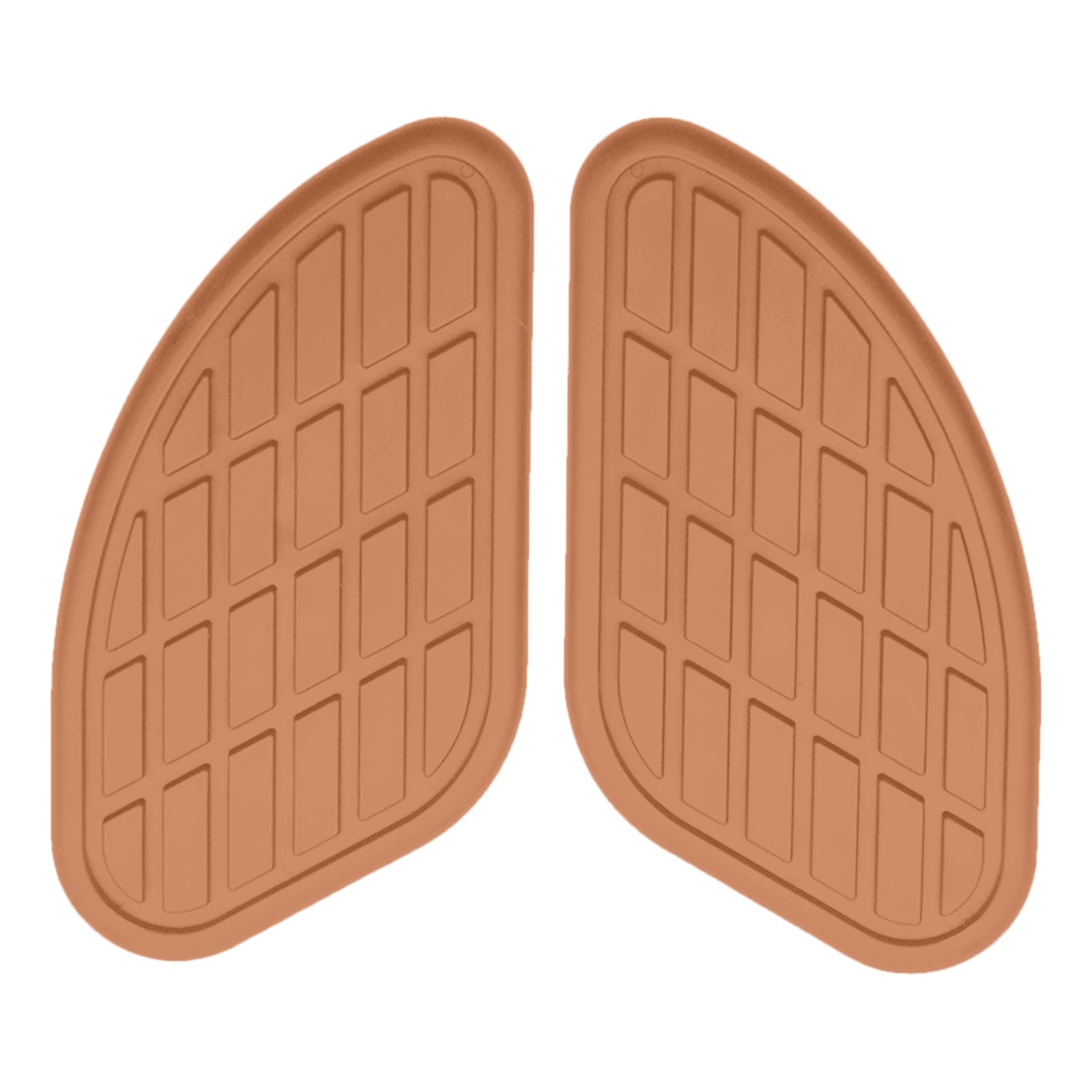 Anti-Slip Motorcycle Tank Traction Pad - Rubber Knee Grip Decal for Enhanced Riding Stability & Fuel Tank Protection (Brown) - Perfect for Cruiser, Sport & Adventure Bikes