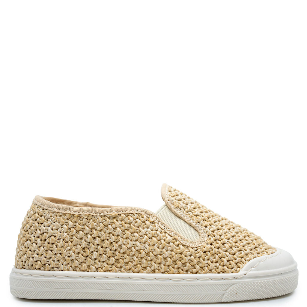 Pepe Tan Crochet Slip On Loafers for Women - Comfortable Handmade Knit Flats - Perfect for Spring, Summer, Office & Casual Outfits