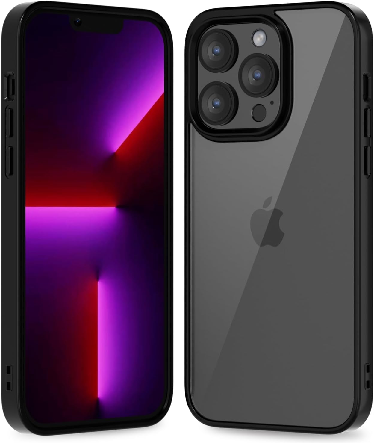 iPhone 16 Pro Case - Clear Hybrid Hard Shell with Soft Silicone Bumper | Non-Yellowing Acrylic | Lightweight Protective Cover for Everyday Use & Drop Protection