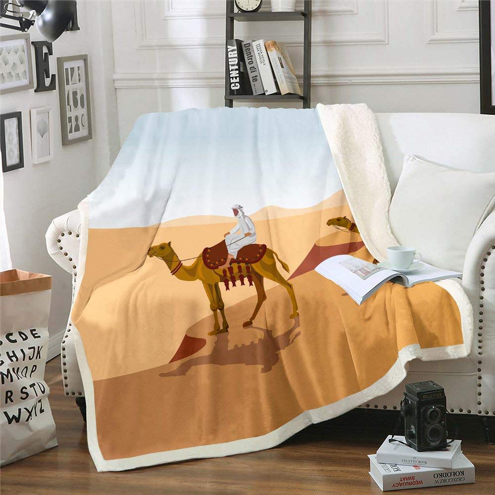 Cozy Sherpa Throw Blanket - 60