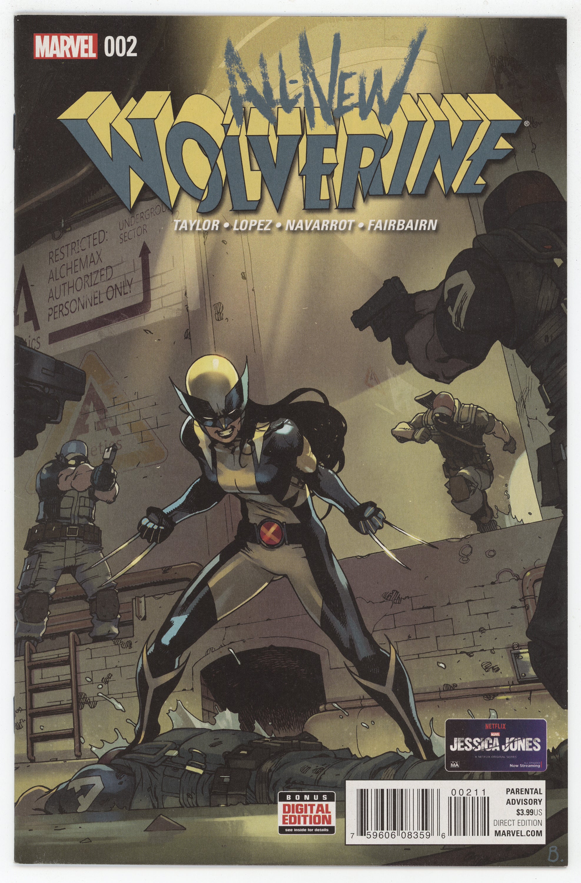 All New Wolverine #2 Marvel Comics 2016 NM 9.2 - Tom Taylor & Laura Kinney as X-23 First Appearance of Honey Badger - Collectible Comic Book for Marvel Fans & Investors | Perfect for Display, Collection, and Investment Portfolios