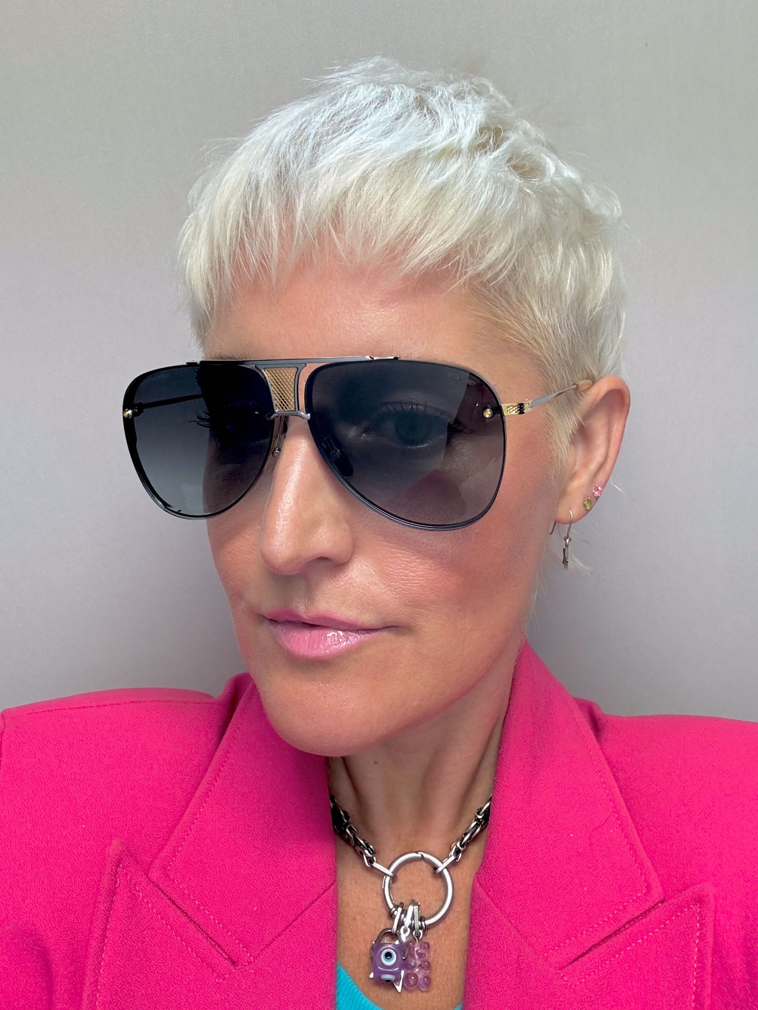 Dita Decade Two 2082 A Black Palladium Yellow Gold Sunglasses - Luxury Designer Shades for Men & Women - Perfect for Driving, Beach, and Outdoor Activities