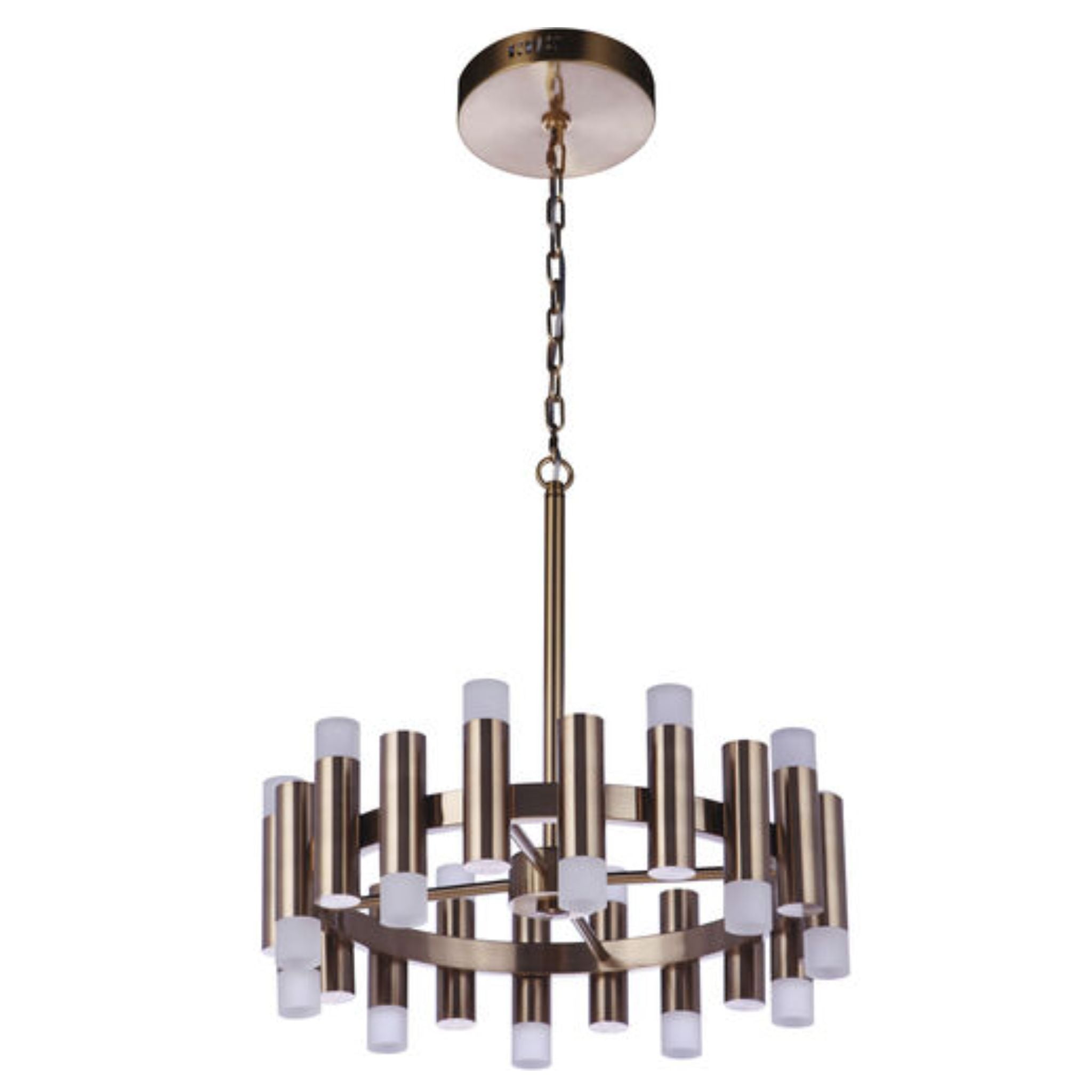 Craftmade Simple Lux 20 LED 20 Inch Modern Chandelier Ceiling Light Fixture - 57520 LED - Perfect for Dining Room, Bedroom, or Living Room Lighting Decor