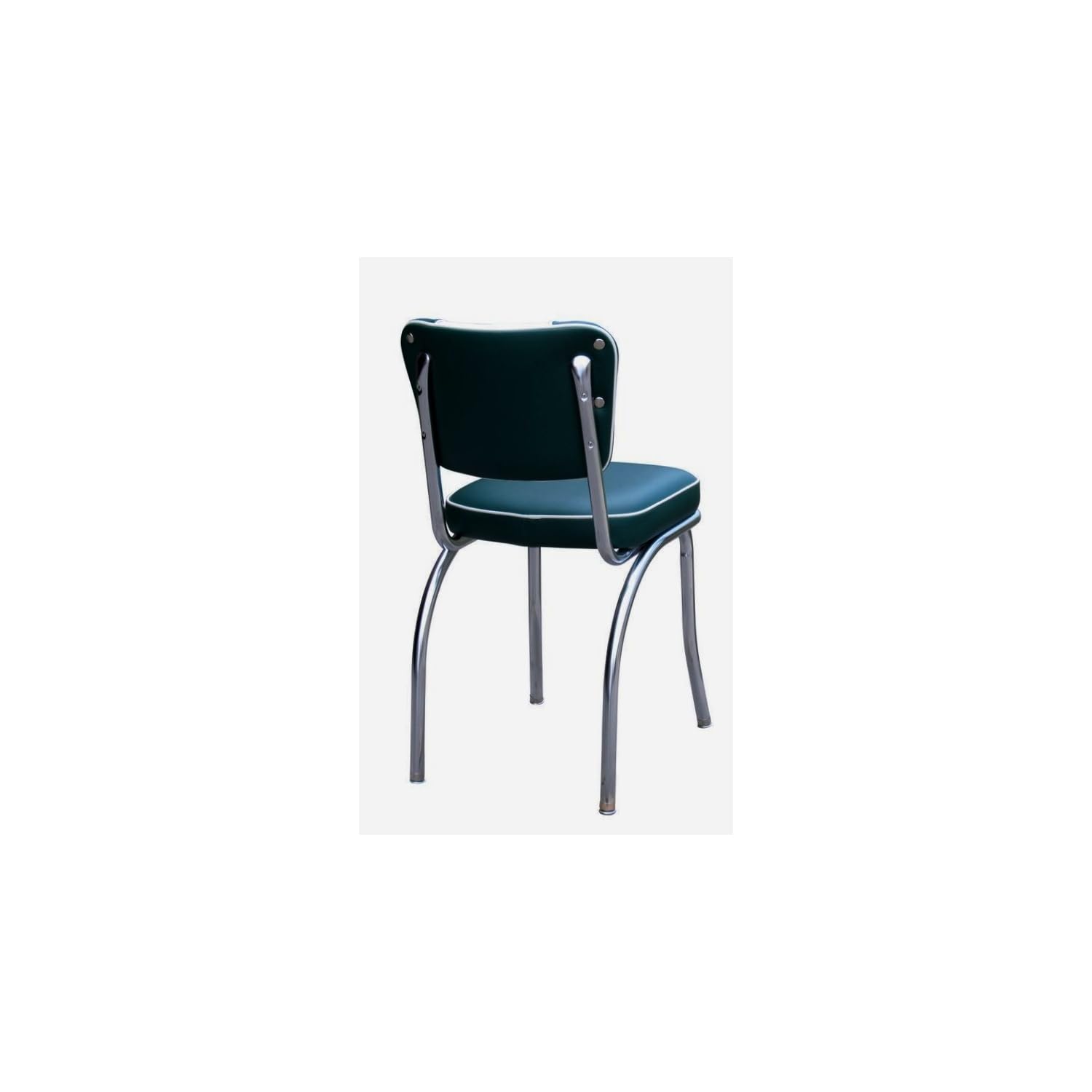 V-Back Chrome Diner Chair with 2