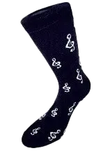 Treble Clef Music Socks - Fun & Stylish Gifts for Musicians & Music Lovers - Perfect for Performances, Practice & Everyday Wear