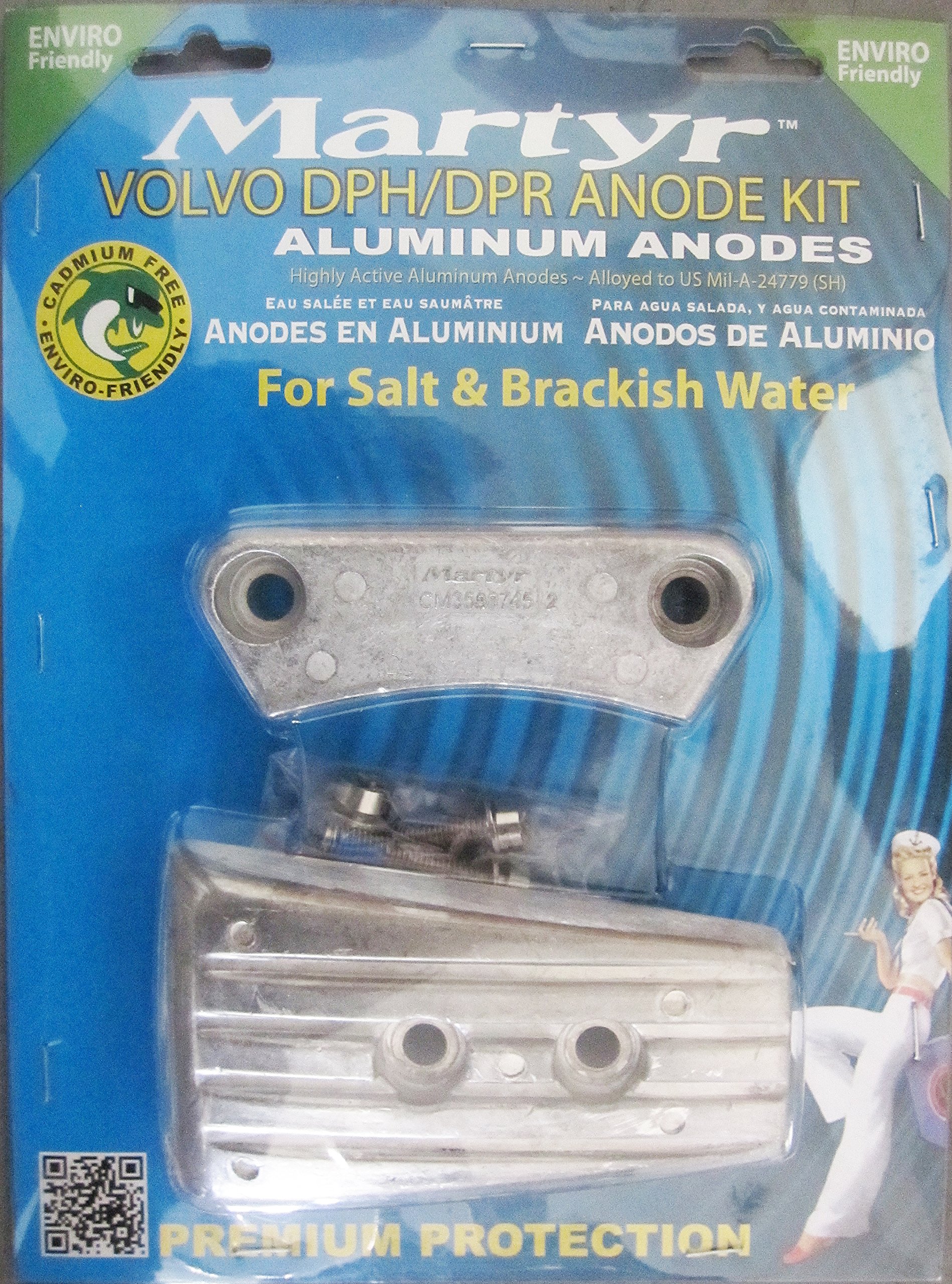 Volvo Penta Aluminum Anode Kit - CMDPHKITA Martyr Anodes for Marine Engine Protection | Saltwater & Freshwater Boat Use