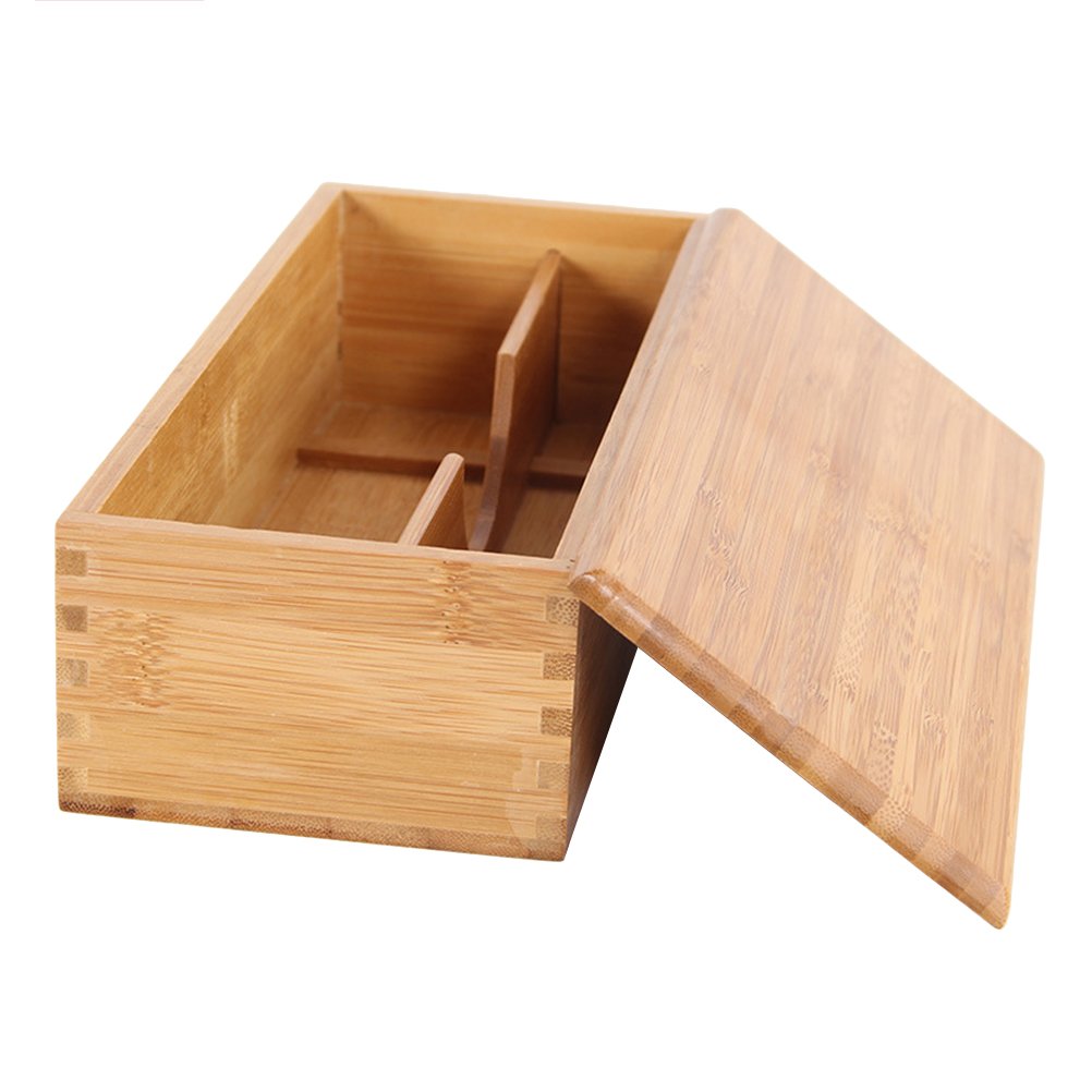 Wooden Chopsticks & Jewelry Storage Box - Kitchen & Dining Organizer