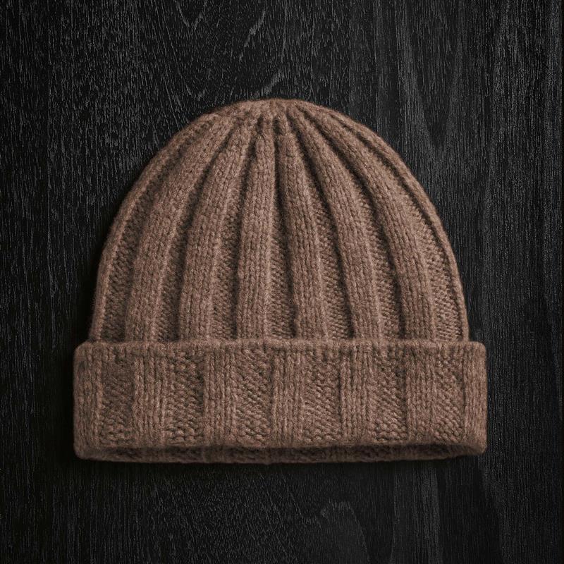 Luxury Cashmere Beanie and Scarf Set for Women & Men - Soft Winter Warm Accessories in Chestnut Brown - Perfect for Skiing, Snowboarding & Cold Weather Fashion