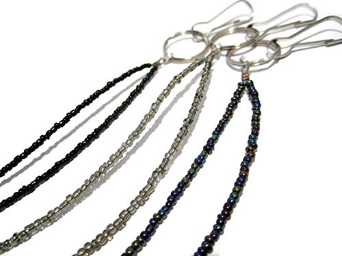 3 Pack Black Gray Oil Slick Lanyards for ID Badges & Keys