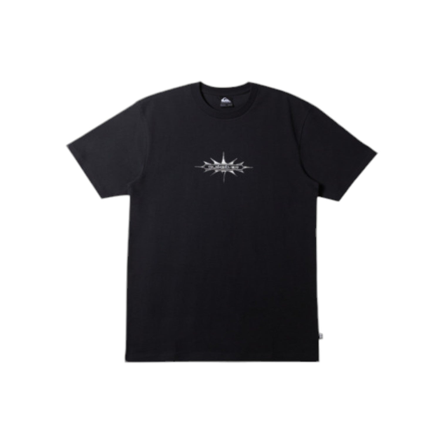 Quiksilver Thorn Badge STN Black T-Shirt for Men - Comfortable Cotton Tee for Surfing, Skateboarding & Casual Wear