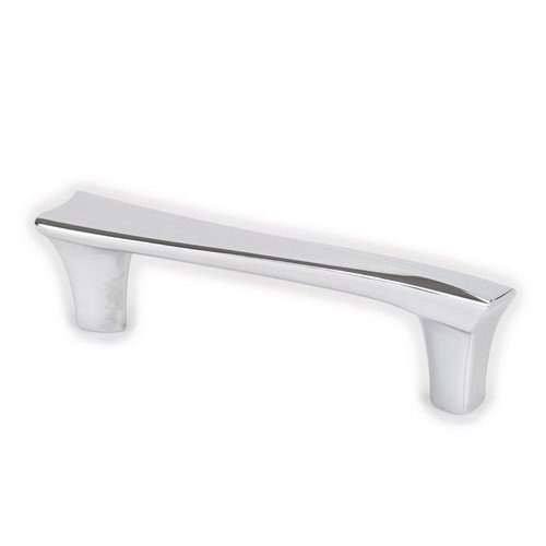 Berenson Fluidic 96mm Modern Cabinet Pull - Sleek Stainless Steel Handle for Kitchen Cabinets, Dressers & Furniture (Set of 10) - Perfect for Home Renovation & DIY Projects