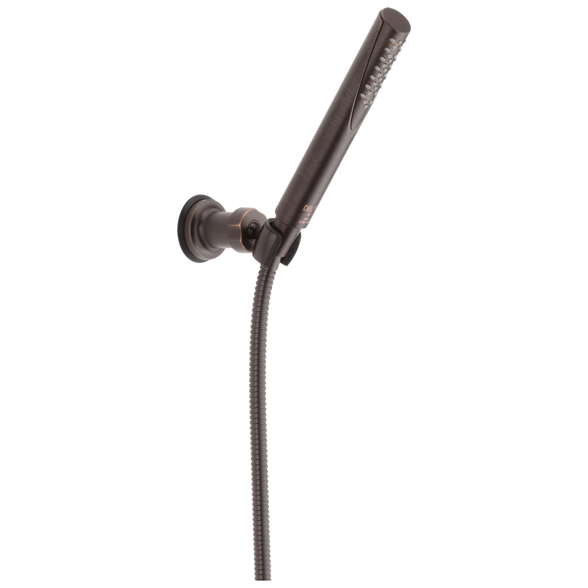Delta Faucet Trinsic Single Spray Wall-Mount Hand Shower with Hose - Oil Rubbed Bronze Handheld Shower Head for Bathroom & Spa Relaxation (Model 55085-RB)