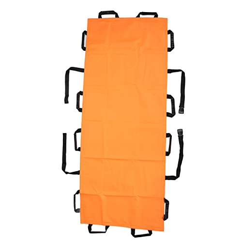 ANGGREK Portable Folding Stretcher with Carrying Bag - 12 Handles for Emergency, Camping, First Aid & Outdoor Transport | Lightweight Compact Medical Stretcher for EMS, Hospitals & Disaster Relief