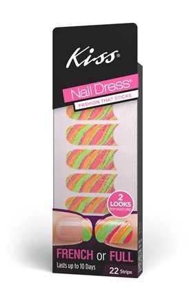 Kiss Nail Dress French & Full Nail Strips - Boler - Easy DIY Manicure for Home, Parties & Special Occasions