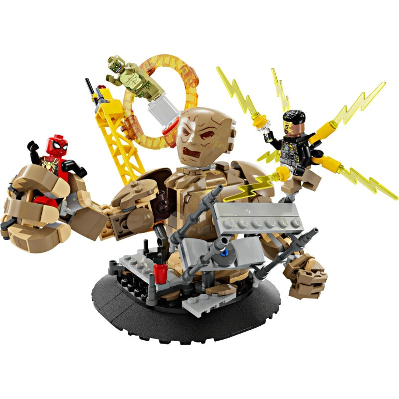 Spider-Man vs. Sandman Final Battle Playset - 347 PCS Action Figure Set for Kids & Collectors - Superhero Toy for Role Play, Display & Gifts