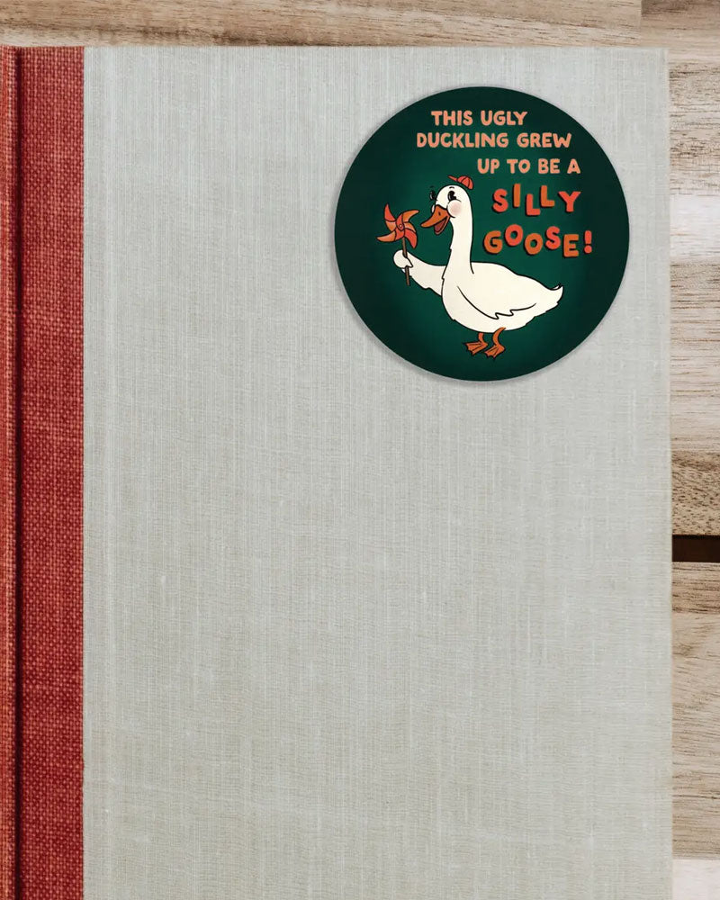 Silly Goose Kiss Cut Sticker - Waterproof Vinyl Decals for Laptops, Phones & DIY Crafts - Perfect for Scrapbooking, Journaling & Gift Decorations