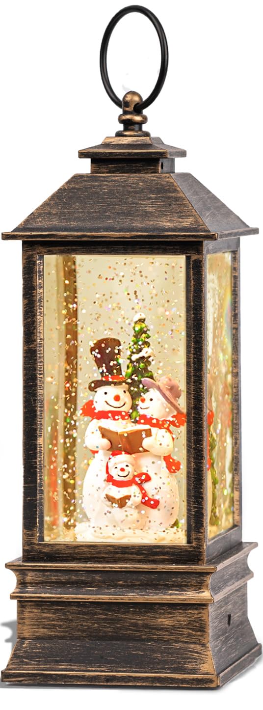 Snow Globe Lights with Music - USB/Battery Powered for Christmas Decor